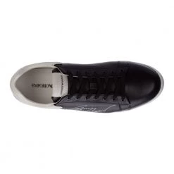Emporio Armani Scarpe Sneakers Uomo In Pelle Black -Tilbud miinto Butikk unnamed file 10248