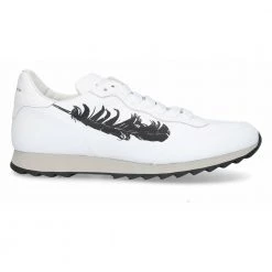 Alexander McQueen Feather Print Sneakers White