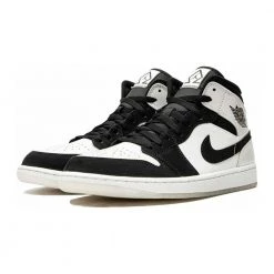 Air Jordan 1 Mid Diamond Shorts Snaekrs White