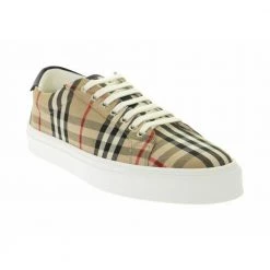 Burberry Vintage Check And Leather Sneakers Beige -Tilbud miinto Butikk unnamed file 10532