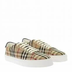 Burberry Vintage Check And Leather Sneakers Beige -Tilbud miinto Butikk unnamed file 10534