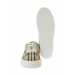 Burberry Vintage Check And Leather Sneakers Beige -Tilbud miinto Butikk unnamed file 10536