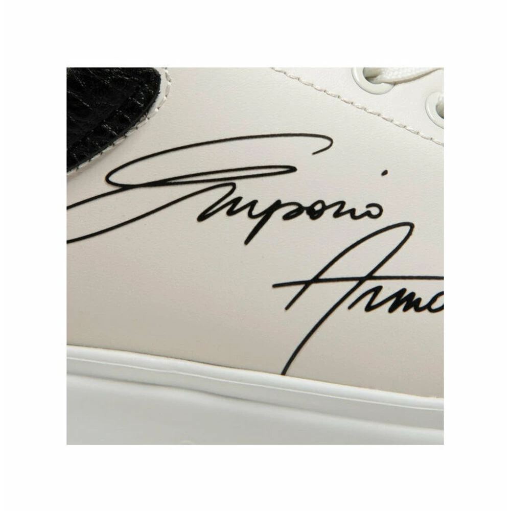 Emporio Armani Leather Sneakers White 1 Emporio Armani Leather Sneakers White