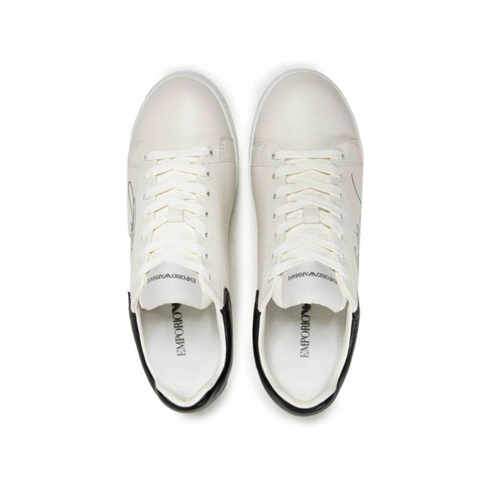 Emporio Armani Leather Sneakers White 6 Emporio Armani Leather Sneakers White - Bilde 6