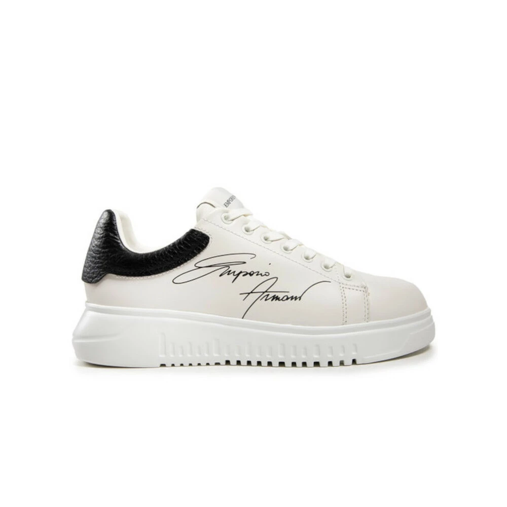 Emporio Armani Leather Sneakers White 7 Emporio Armani Leather Sneakers White - Bilde 7