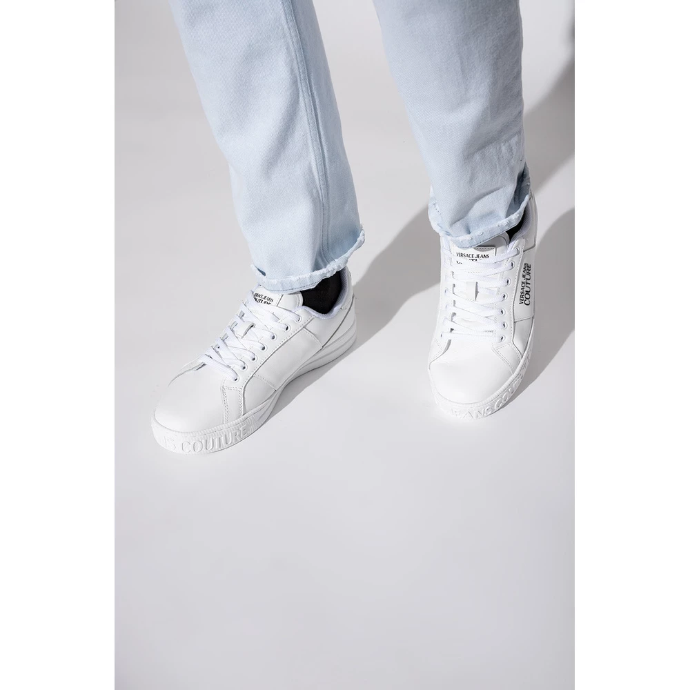 Versace Jeans Couture Sneakers With Logo White 4 Versace Jeans Couture Sneakers With Logo White - Bilde 4