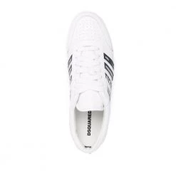 Dsquared2 Logo-Embossed Low-Top Sneakers White