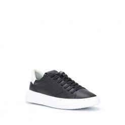 Philippe Model Bi-material Temple Sneakers Black