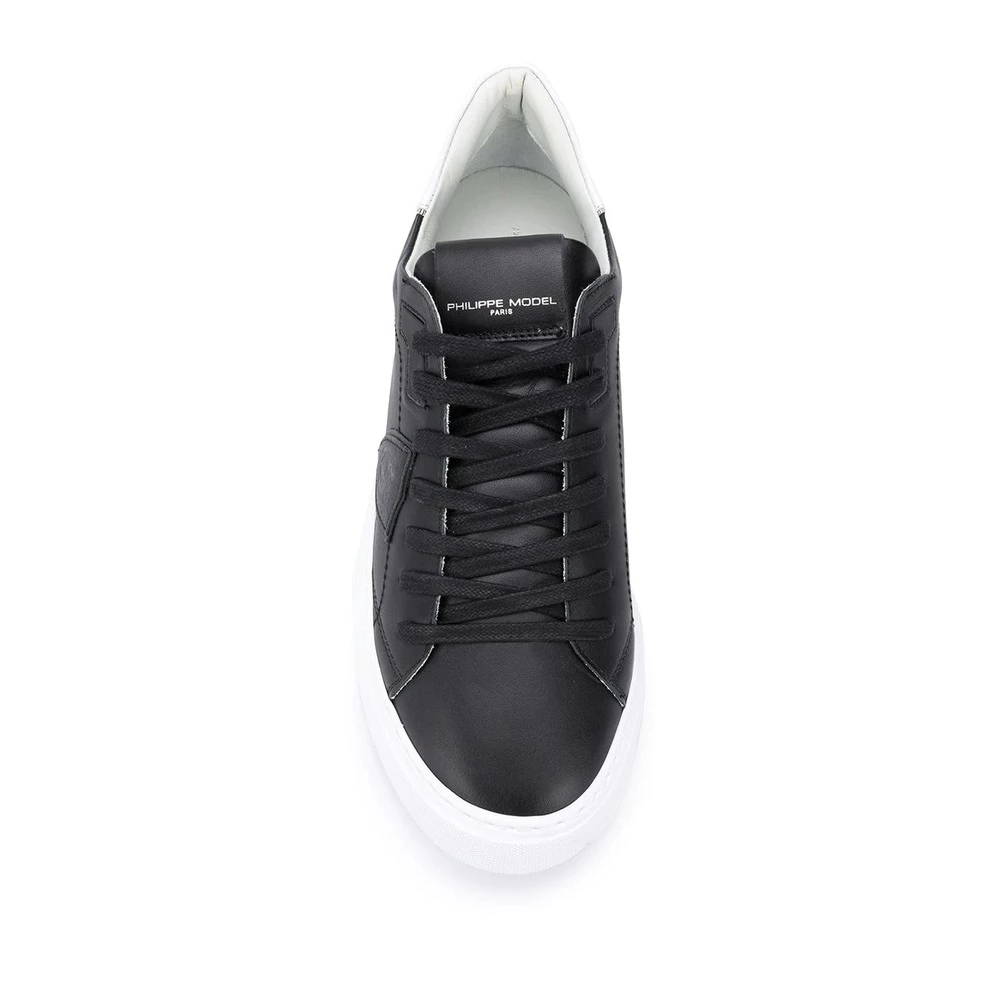 Philippe Model Bi-material Temple Sneakers Black 4 Philippe Model Bi-material Temple Sneakers Black - Bilde 4