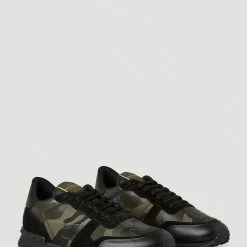 Valentino Garavani Rockrunner Camouflage Sneakers Green -Tilbud miinto Butikk unnamed file 2510
