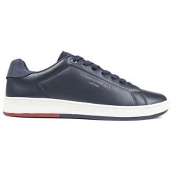 Tommy Hilfiger Retro Tennis Trainers Blue