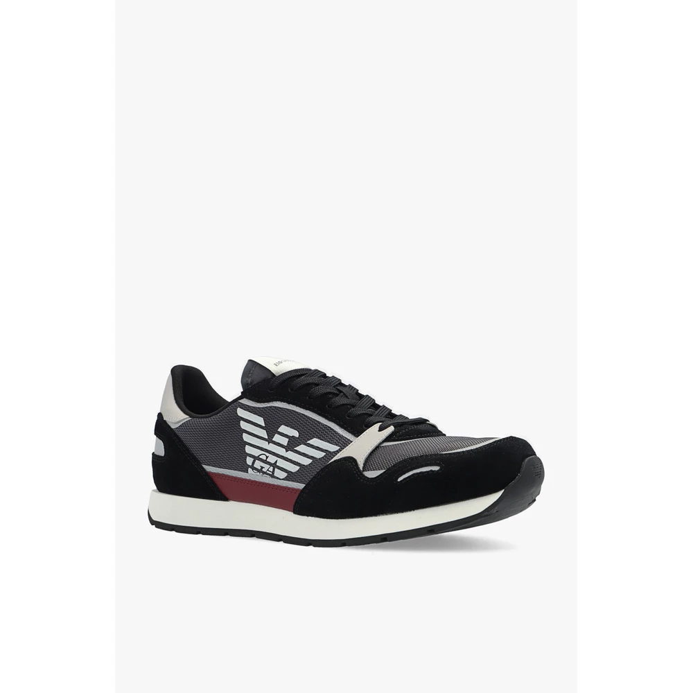 Emporio Armani Sneakers With Logo Black 2 Emporio Armani Sneakers With Logo Black - Bilde 2