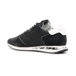 Philippe Model Logo Patch Lace-up Sneakers Black