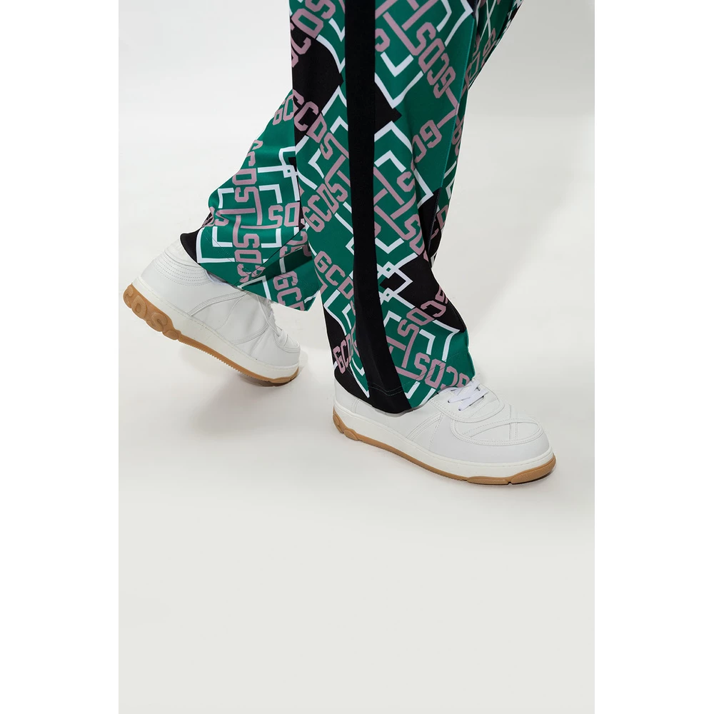 GCDS Leather Sneakers White 3 GCDS Leather Sneakers White - Bilde 3