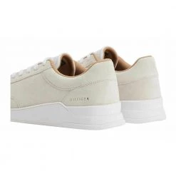 Tommy Hilfiger Damen Sneaker ELEVATED CUPSOLE SUEDE White