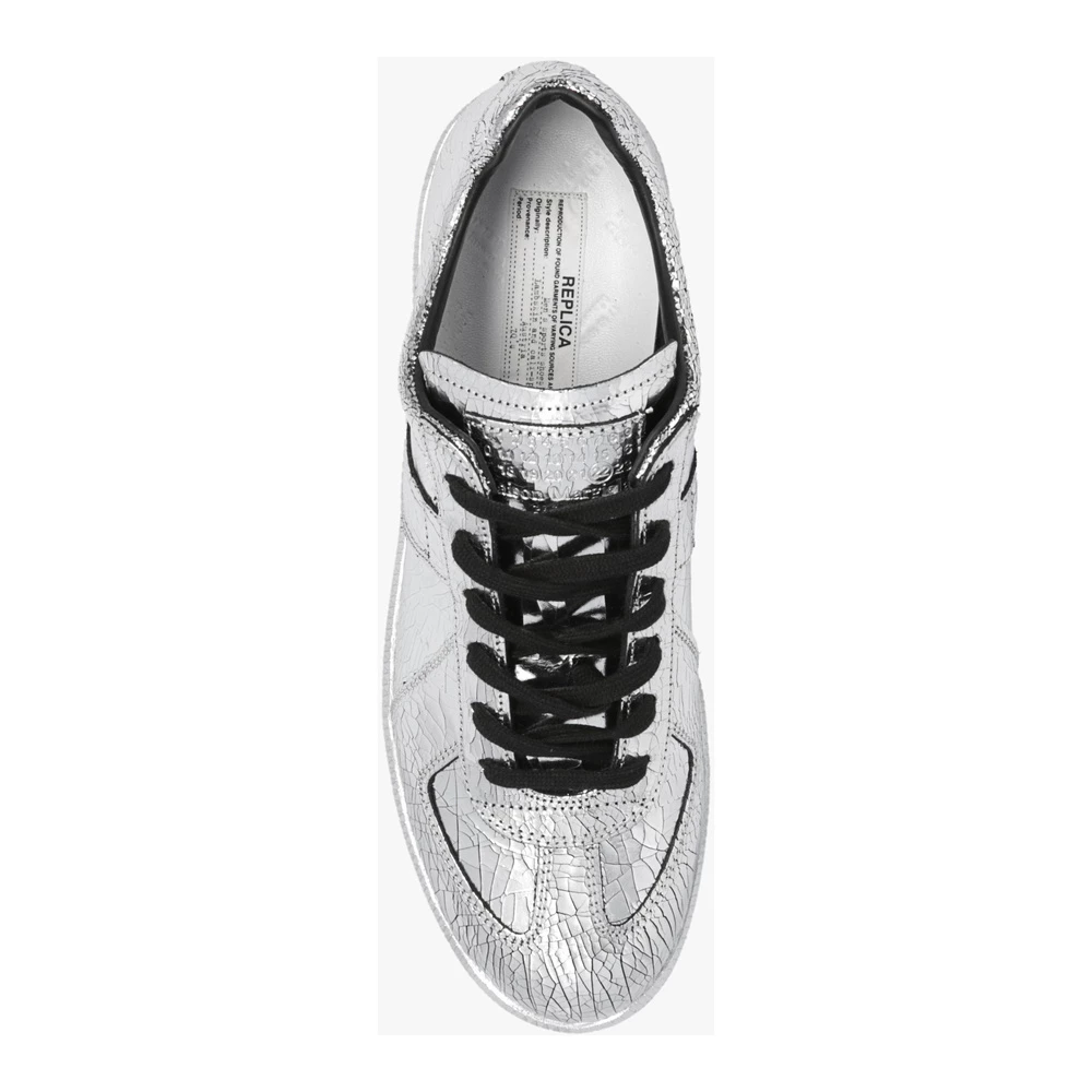 Maison Margiela ‘Replica’ Leather Sneakers Gray 1 Maison Margiela ‘Replica’ Leather Sneakers Gray