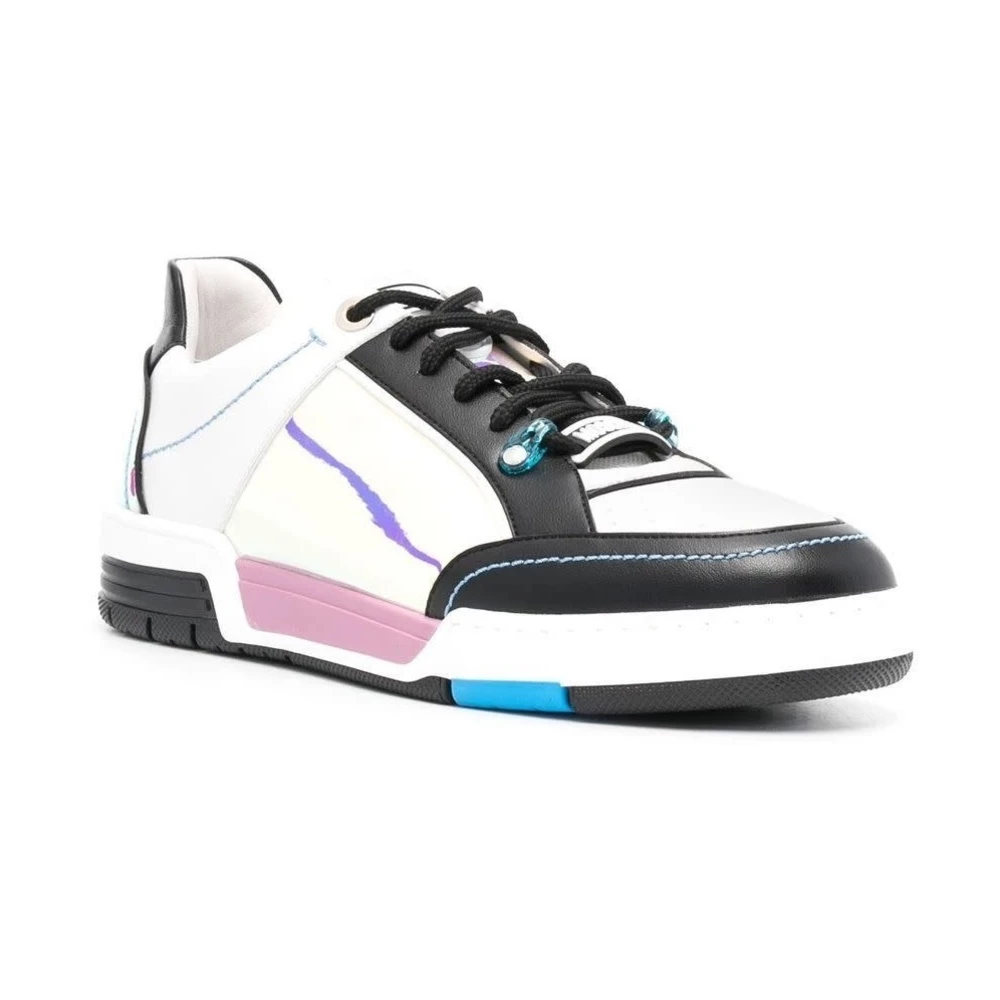 Moschino Couture Low Top Hologram Sneakers White 4 Moschino Couture Low Top Hologram Sneakers White - Bilde 4