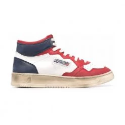 Autry Super Vintage Medalist Mid Sneakers White