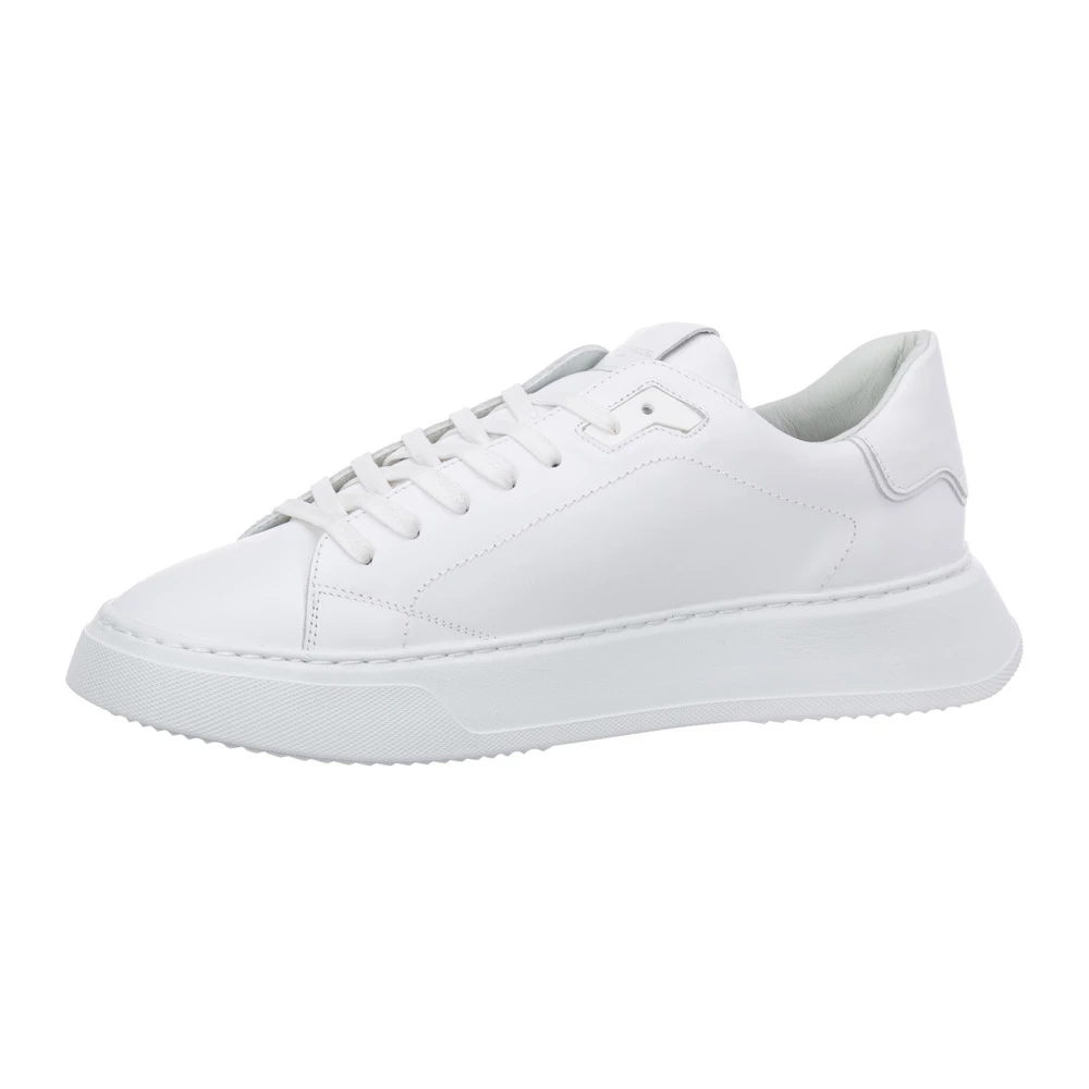 Philippe Model Mens Leather Sneakers Temple White 1 Philippe Model Mens Leather Sneakers Temple White