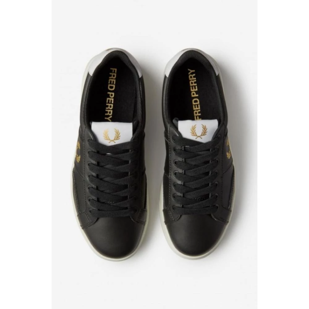Fred Perry PERF LEATHER Black 1 Fred Perry PERF LEATHER Black