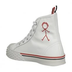 Thom Browne Collegiate High Top Sneakers White