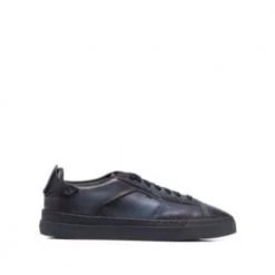 Santoni SNEAK NAPA GOMA SNEAKERS Black