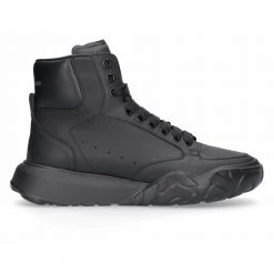Alexander McQueen Sneakers High COURT Kalbsleder Black