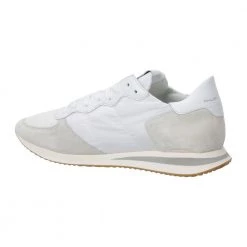 Philippe Model Mens Suede Sneakers Trpx White